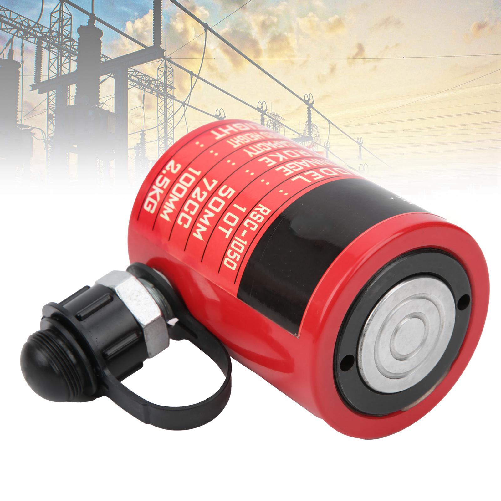 Vérin Hydraulique 10T RSC-1050 à Piston Séparé Outil Électrique avec Connecteur Fileté ZG3Celsius8 Pouces et Protection contre la Poussière pour Utilisation Multi-Angle dans les Espaces Réduits