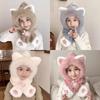 Winter Children's Hats, Scarves, One-piece Hats, Thickened Outdoor Cycling Warm Hats, Plush Cold Hats for Girls and Boys