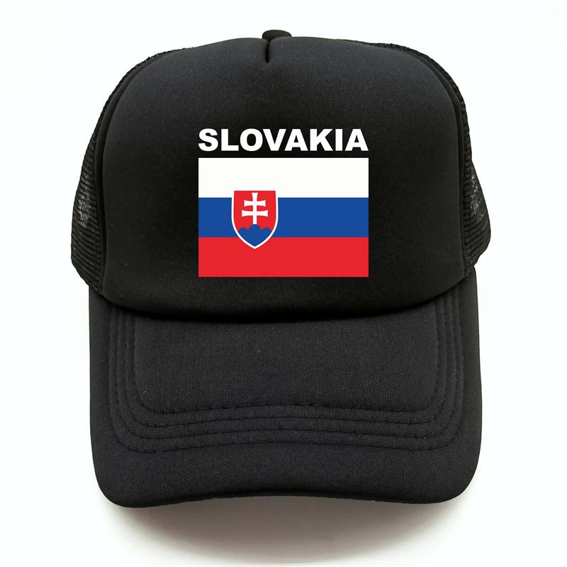 Slovakia Trucker Cap Summer Unisex Cool Country Flag Hat Baseball Caps Unisex Outdoor Mesh Net Caps