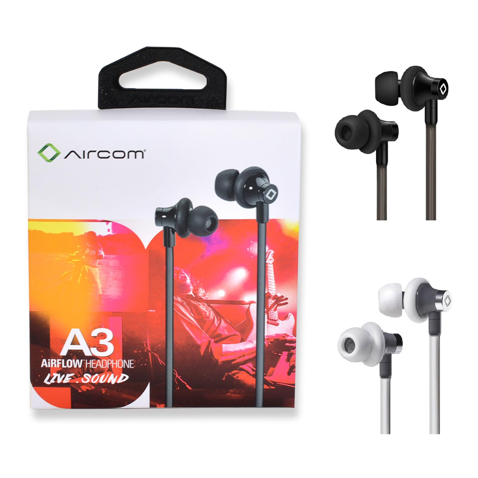 

Стерео наушники Aircom A3 Air Tube с защитой от электромагнитных волн, цветные наушники с активной воздушной трубкой для спорта и защиты от электромагнитных волн