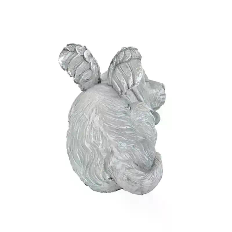 Resin Angel Dog Cat Statue Garden Decor Puppy Tombstone Sculpture Ornaments Gifts For Yard Home Decoration Living Room Supplies