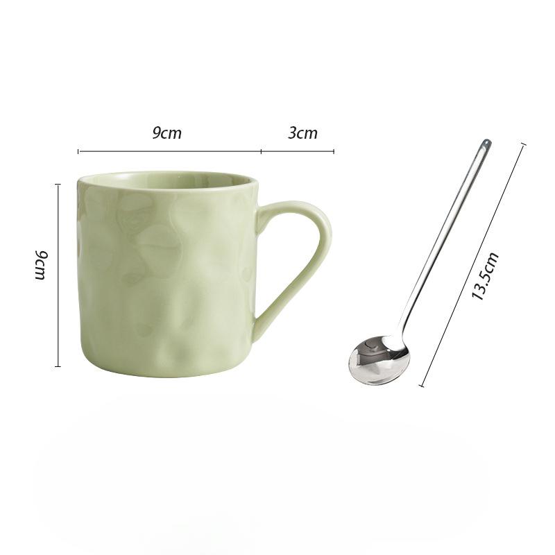High Value Ceramic Water Cup Cream Wind Couple Cup Girls Creative Breakfast Coffee Cup