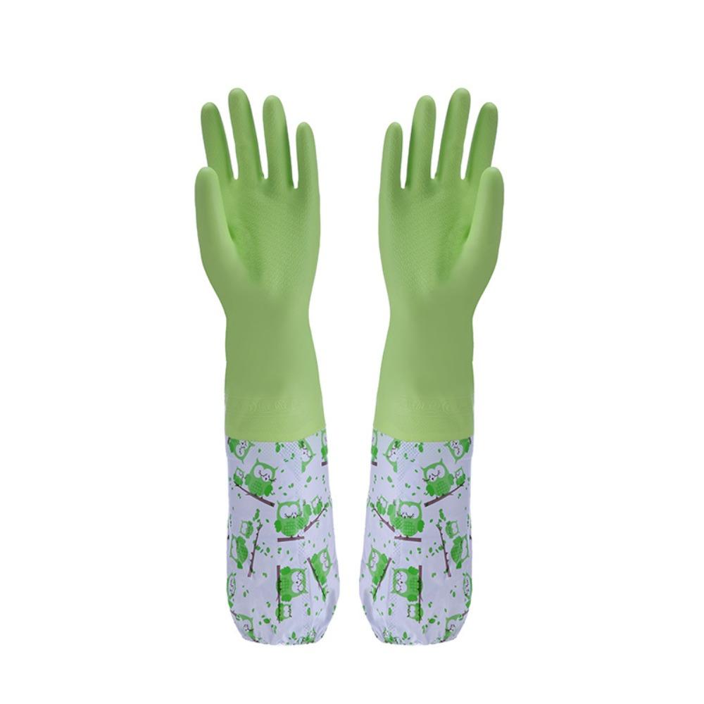 

Теплые плюшевые перчатки Нескользящие перчатки для мытья посуды Прочные чистящие резиновые перчатки для кухни, стирки