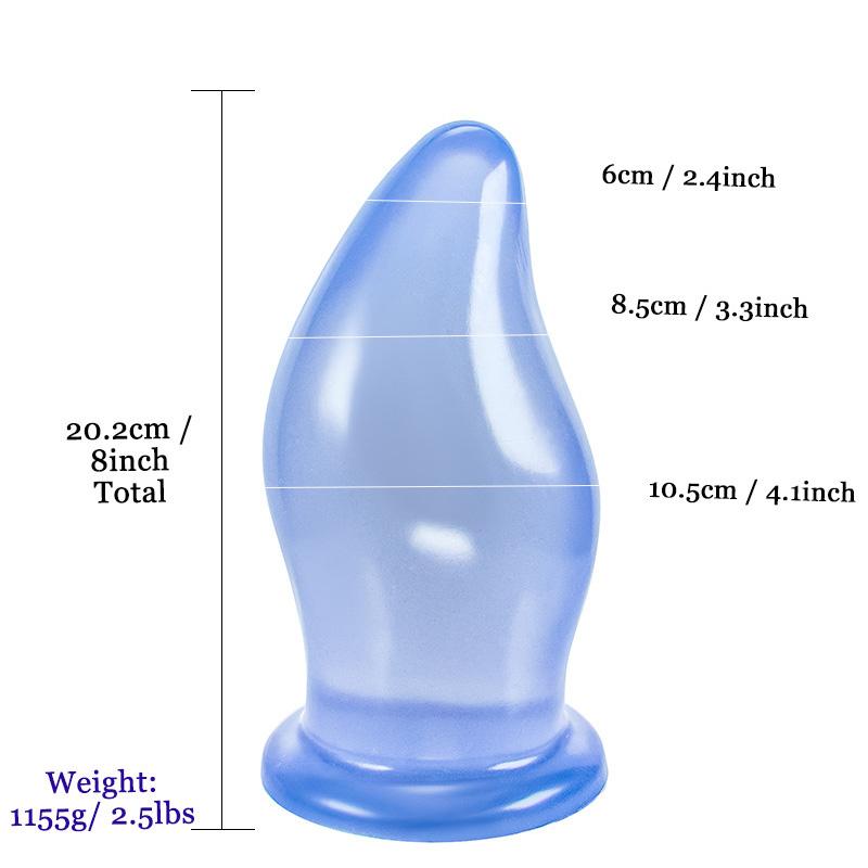 MoDi Massageador de próstata pesado apertável enorme plugue anal com ventosa silicone macio plugue anal espéculo ânus brinquedos sexuais anais para mulheres homens