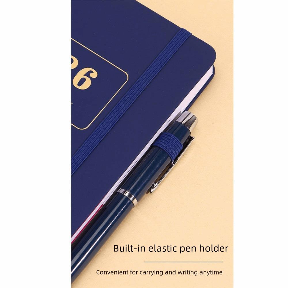 PU Leather 2026 Daily Planner 2026.1.1-2026.12.31 Agenda Notepad Calendar Book  To Do List