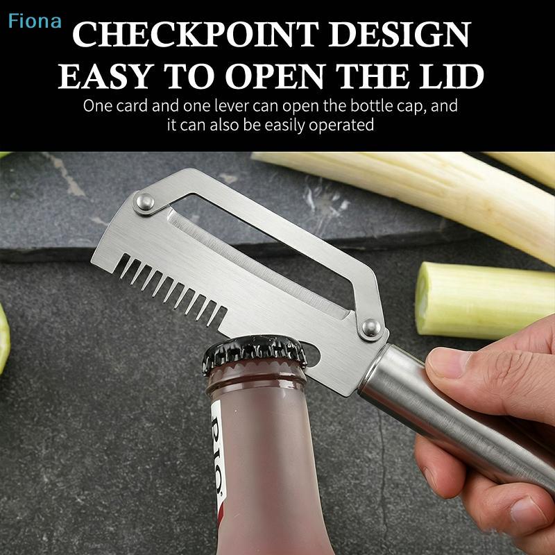 Multi Functional Stainless Steel Handle Peeling Scallion Knife Scraping Knife Household Scallion Peeling Tool