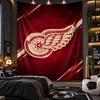 Wall Hanging Tapestry Detroit Red Wings Print Cloth for Living Room Bedroom Home Decor