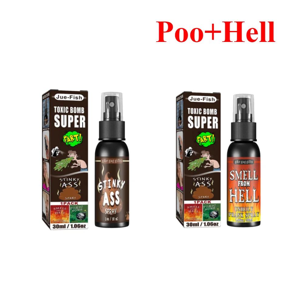 30ML Liquid Fart Spray Can Stink Bomb Ass-Smelly Stinky Gas Crap Gag Prank Non Toxic Smells Novelties Toy Joke Party Supplies