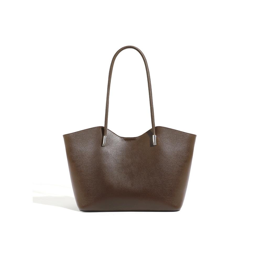 

Вместительная сумка-тоут для поездок на работу, женская сумка, универсальная текстура, портативная сумка через плечо, новая сумка для мамы и ребенка темно-коричневого