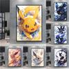 Classic Anime Canvas Posters Pokemon Pikachu Kids Gifts Eeveelution Canvas Painting Cool Wall Art Picture Home Bedroom