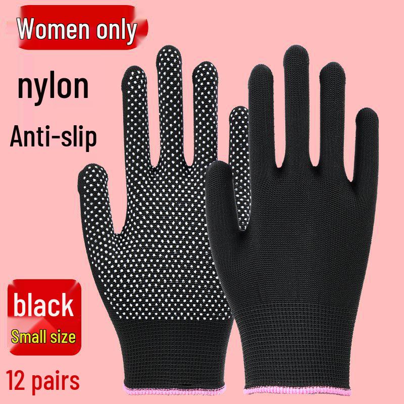 Breathable Non-Slip Nylon Work Gloves - Sun Protection, Thin & Durable for Summer, Handling, Riding, Men & Women
