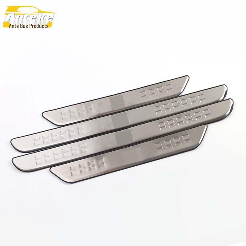 

Qin Stainless Steel Welcome Pedal Decorative Stickers - Anti-Scratch Car Exterior Trim