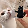 Creative Cat Refrigerator Magnet Black Cat Pushing Fridge Magnet Vase Decor  Fur Collector