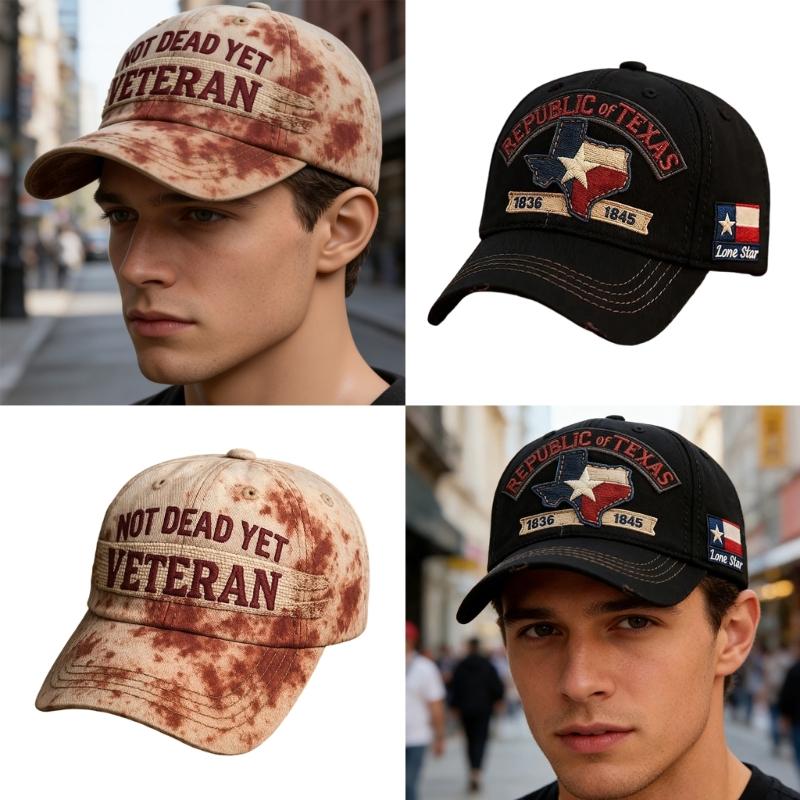 Embroidered Letters Baseball Hat Design Adjustable Strap Lightweight Polyester Casual Sporty Headwear