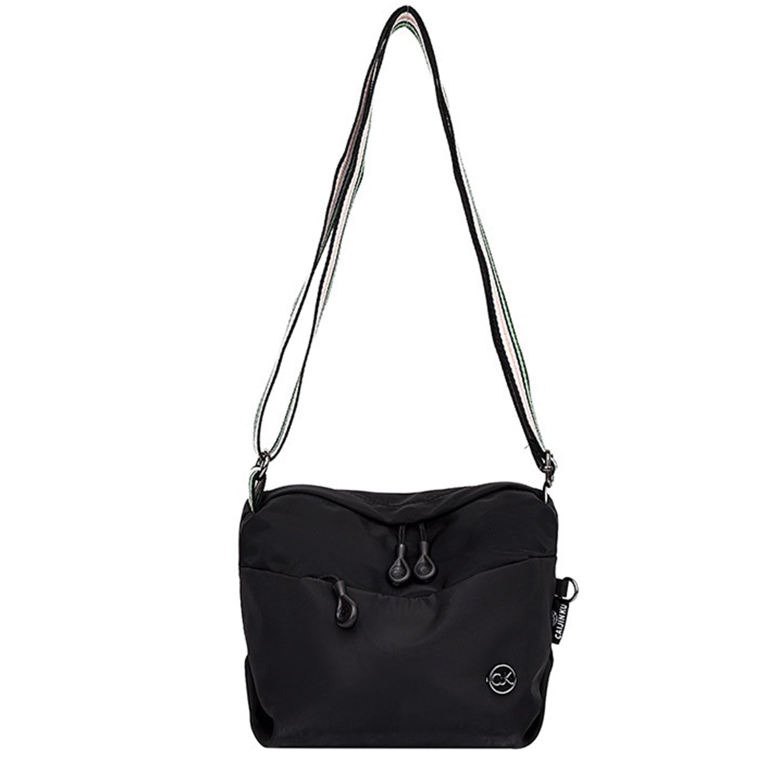 

Tuten Women s Small Nylon Shoulder Bag, Waterproof, Lightweight, Crossbody Bag, 2-Way, Adjustable Shoulder Strap, Cute, Simple Design (Black)