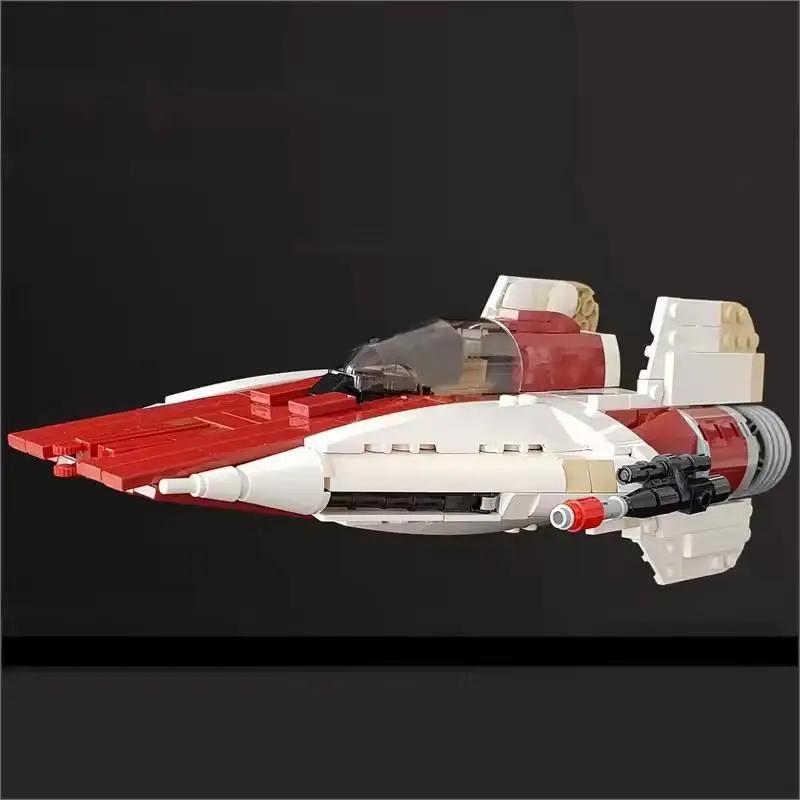 A-Wing Starfighter MOC Building Blocks, Rebel Alliance Interceptor Model, Space Battle DIY Collection for Adult Fans 623PCS