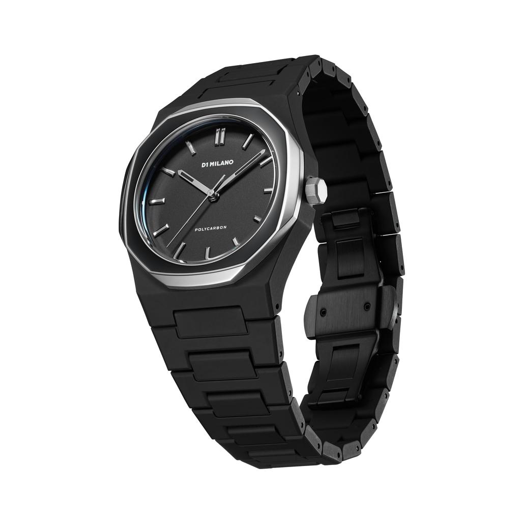 Authorized Distributor [D1 MILANO] D1 Milano Men's and Women's Watch PCBU13 Polycarbonate Gunmesh 37mm