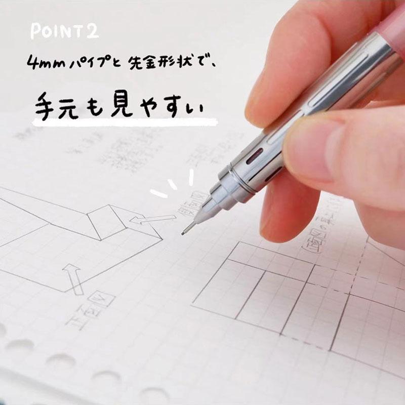 Japan Pentel PG-METAL350 Professional Specification Automatic Pencil 0.3/0.5 Writing Drawing Japanese Stationery School Supplies