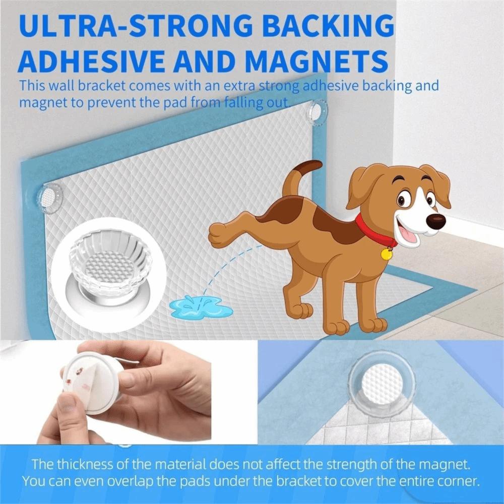 2Pcs Strong Magnetic Dog Pee Pad Holder Anti-Slip Potty Training Pad Patch  Puppy Housebreaking