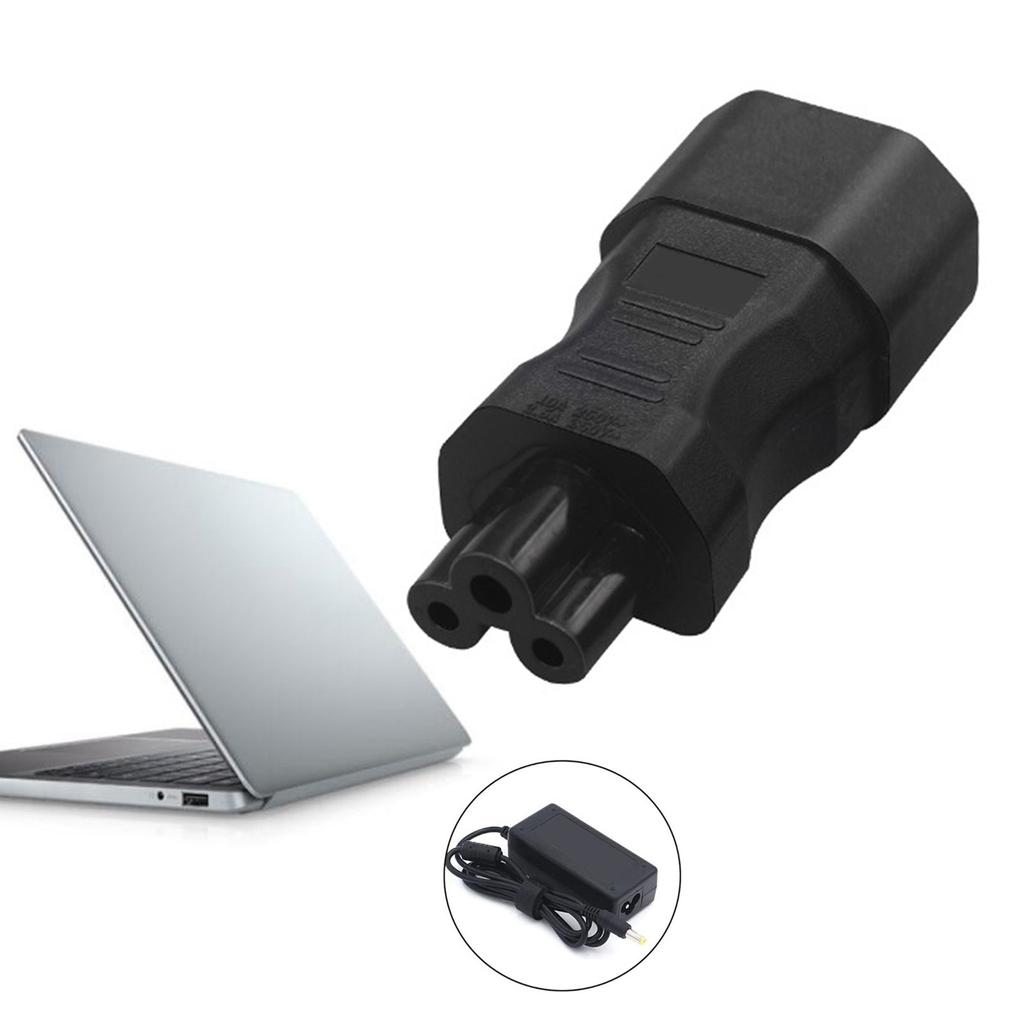 Adaptor IEC320 C14 la C5 în formă de trifoi, mascul la femelă, convertoare adaptor de alimentare C14 mascul la C5 femelă, cu 3 pini