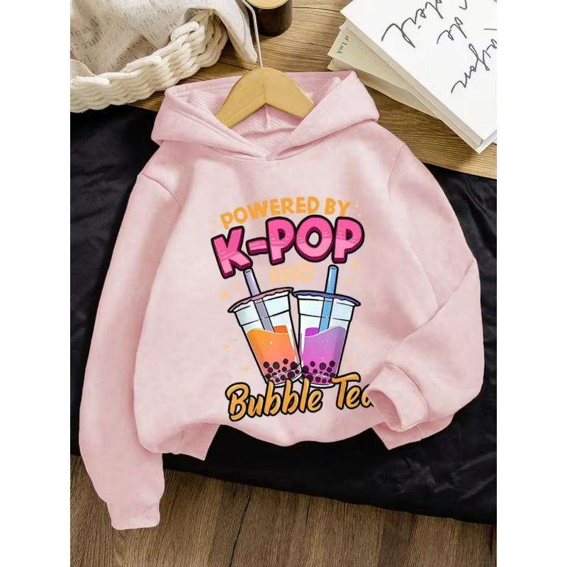 My Little Soda Pop Kinder Kapuzenpullover K-Pop Musik Koreanischer Anime Sweatshirt Hip Hop Jungen Kleidung Geschenk Süßer Spruch T-Shirt Locker Kinder Oberteil
