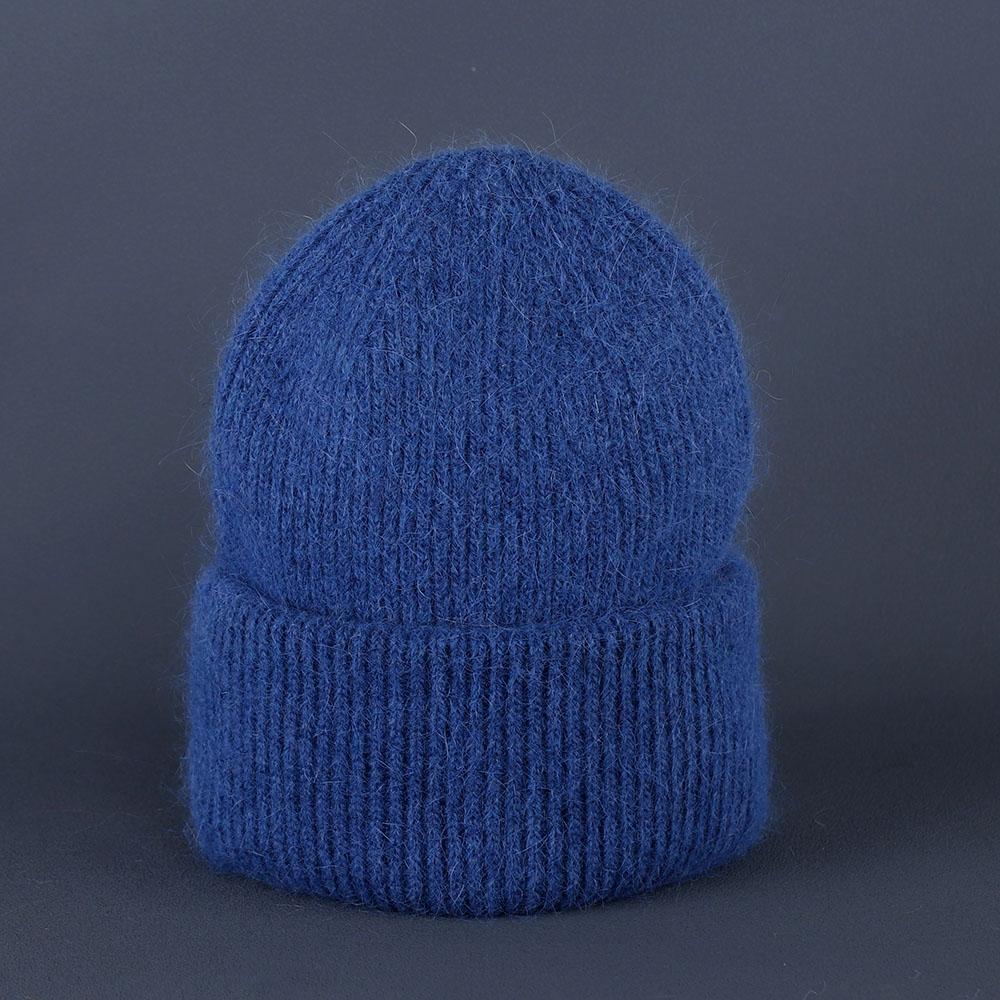 2023 new  Hot Selling Winter Hat Real Rabbit Fur Winter Hats For Women Fashion Warm Beanie Hats Solid Adult Cover Head Cap