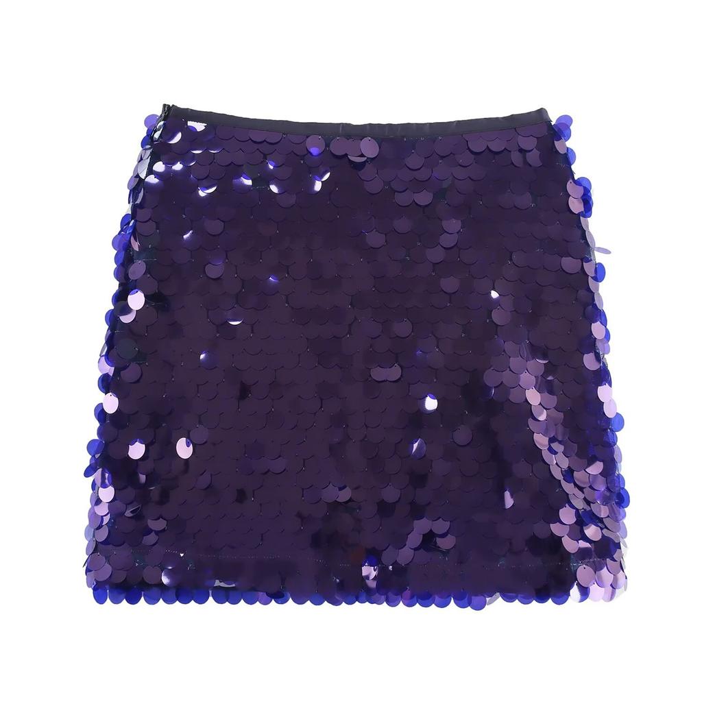 Sparkly Skirts For Women Wrapped Glitter Short Skirt For Night Out Party
