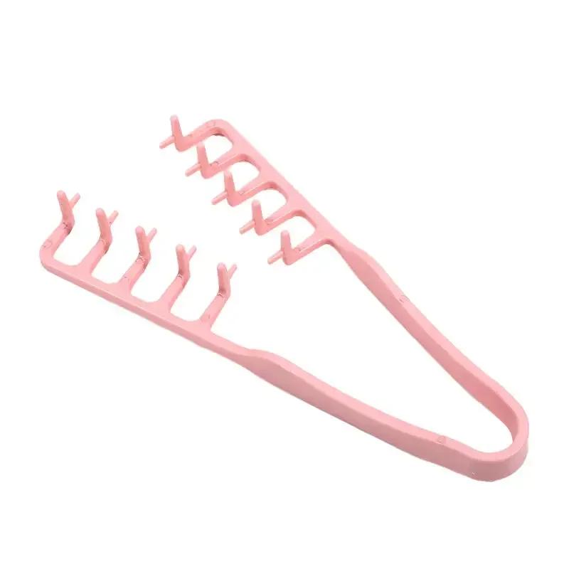 Fluffy Texture Styling Comb Volumizing Wide-Tooth Hairbrush Plastic Hairdressing Comb Hair Bang Curling Tools Barber Accessories