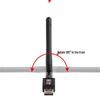 Mini USB WiFi Adapter 2.0 with 2dBi Antenna, 300m Range
