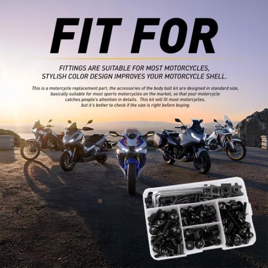 CNC Motorcycle Fairing Complete Bolts Kit Bodywork Screws Nuts Fit For Kawasaki