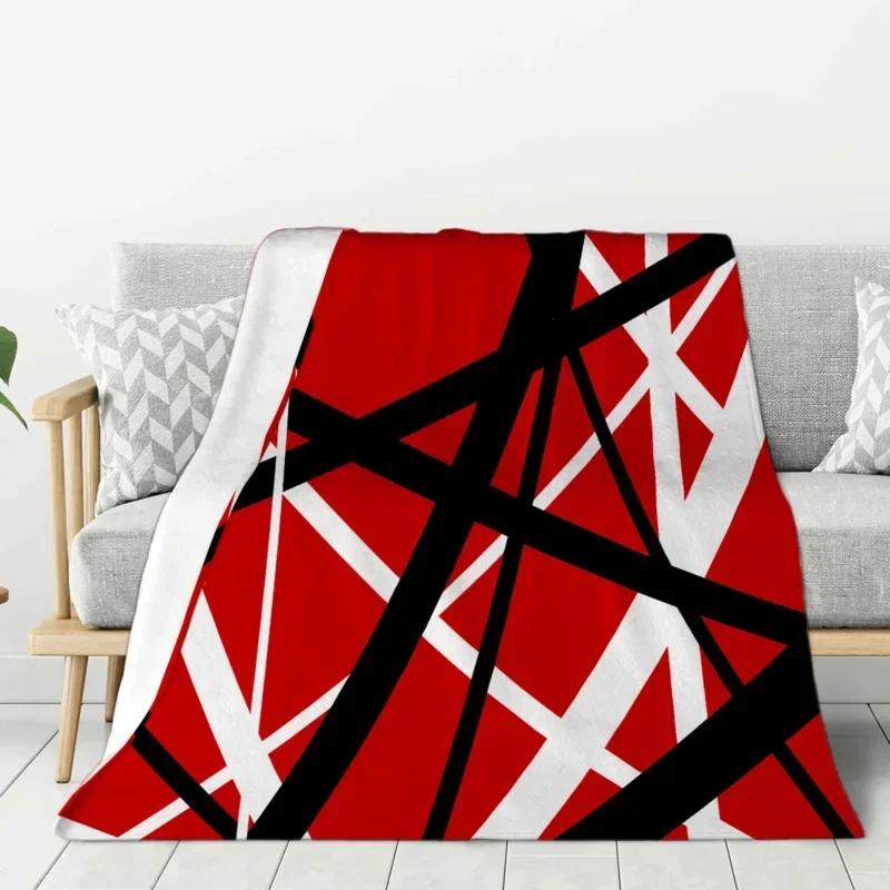 Blanket Van Halen Band Printing Flannel Blanket For Bed Sofa Chair Applicable All Season Travel Camping Blanket  throw blanket 30x40in