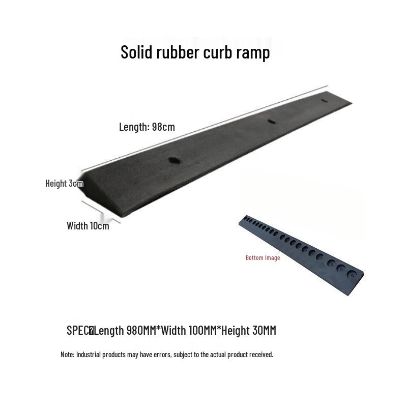 

Heavy-Duty Rubber Curb Ramp for Cars and Home Use