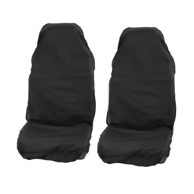 Car Front Seat Protector Cover Heavy Duty Universal Waterproof Prevent Dust Car Seat Cover Breathable Cushion Protector 2 pcs