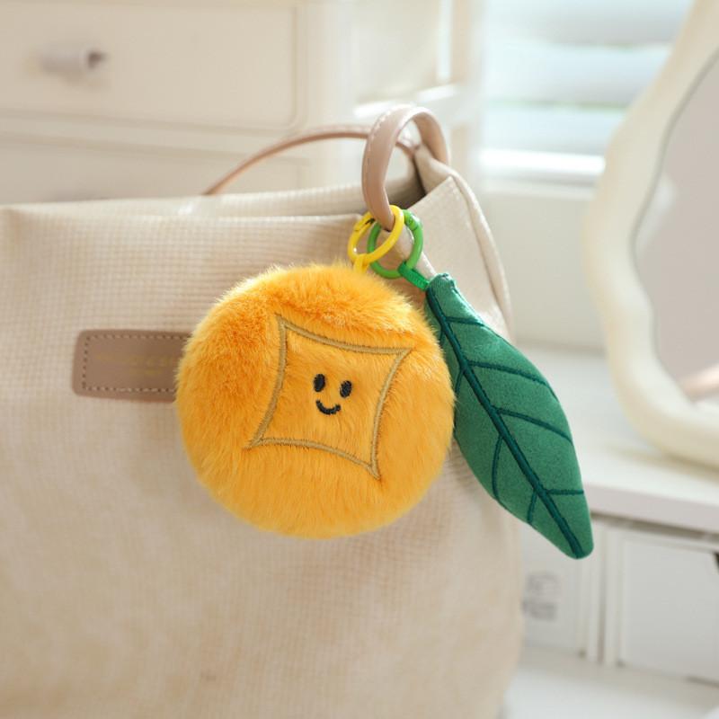 Tomato Lychee Grape Fruit Fruit Series Plush Keychain With Soft Short Plush For Gifts And Collectors