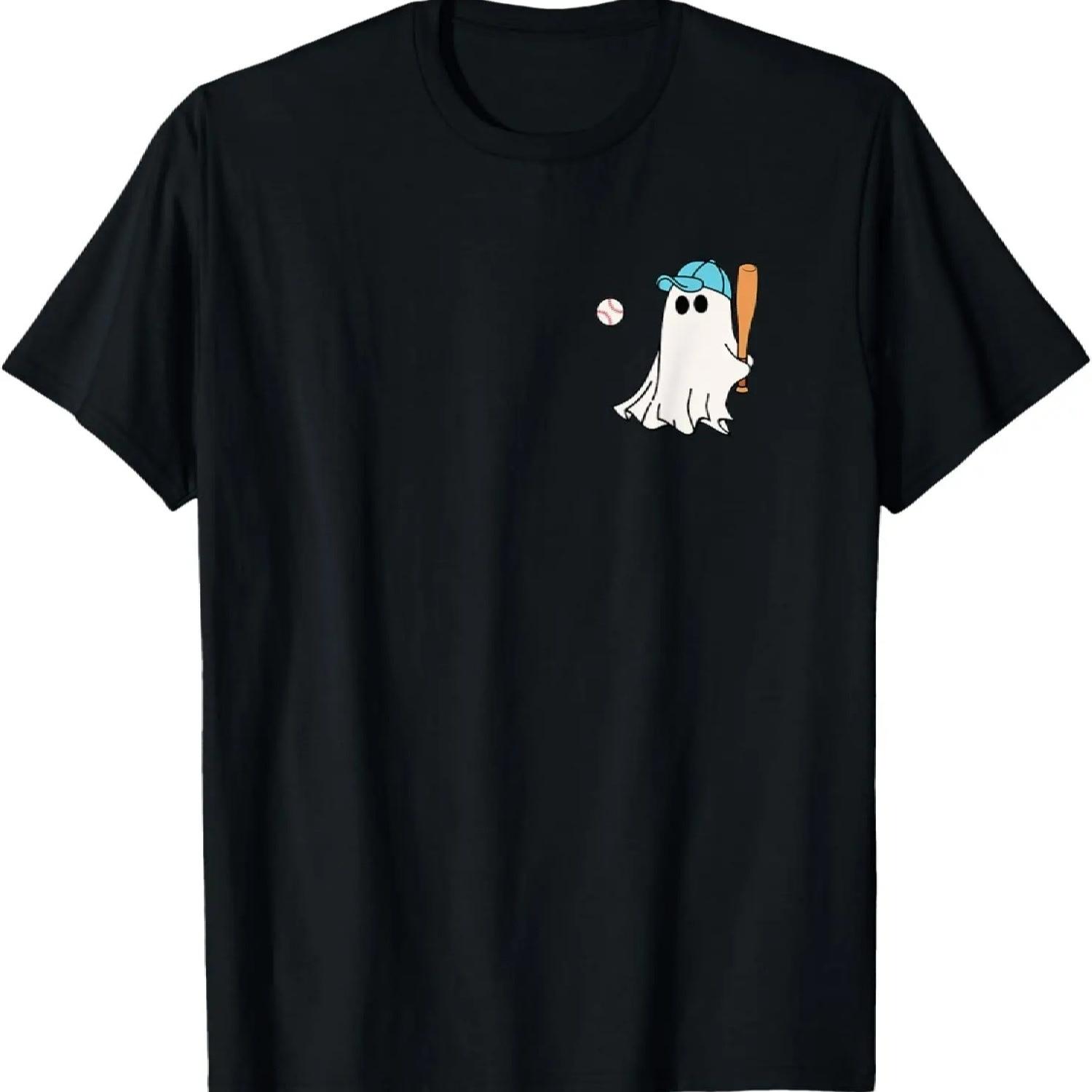 

Baseball Halloween Baseball Ghost T-Shirt XXXXXL чорний