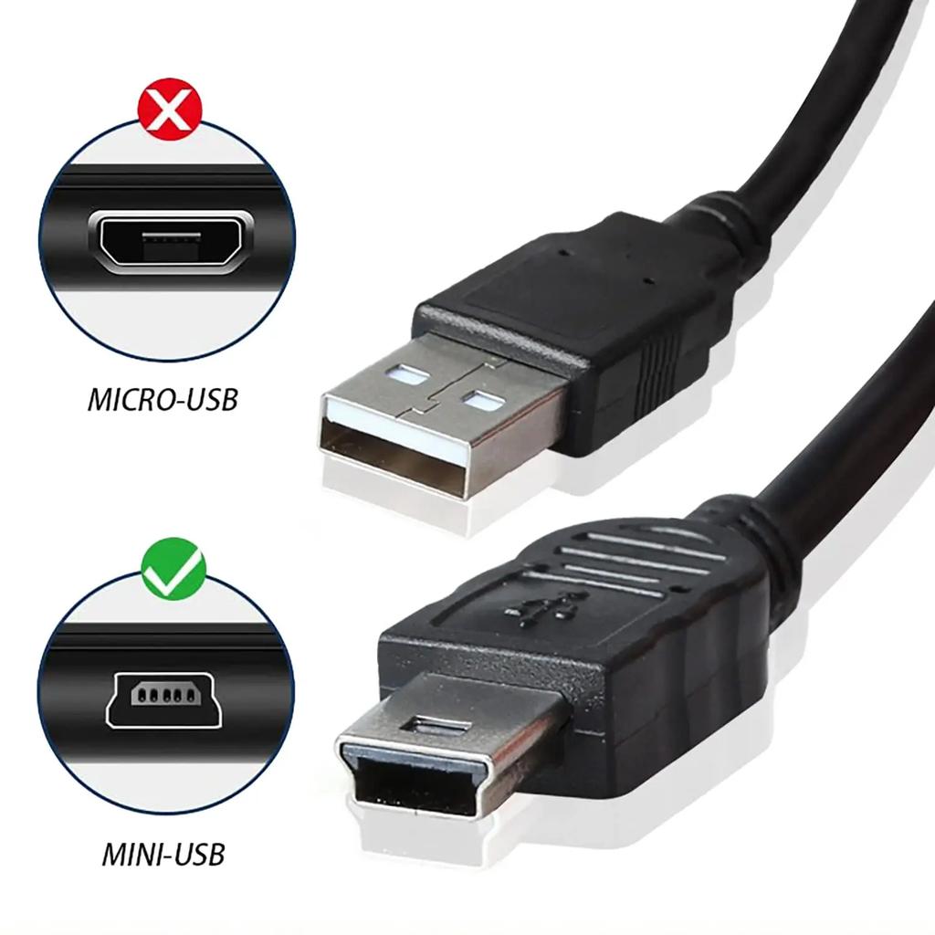 0.8M USB Cable 2.0 A Male to Mini B 5 Pin 5P T Port MiniUSB for Devices MP3 MP4 Camera Mobile Phone HardDisk Computer