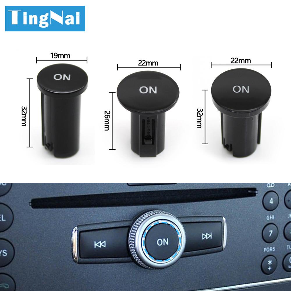 Tappo Pulsante Interruttore ON Manopola Pulsante Radio Lettore CD Console Centrale Auto Per Mercedes Benz W204 X204 W212 W207 W218 W166 W156 W172