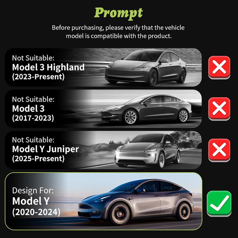 4PCS for Model Y 2020-2024 Full Coverage Sport Wheel Cover Cap 19 Inch Replacement Automobile Hubcaps Accessories for Tesla