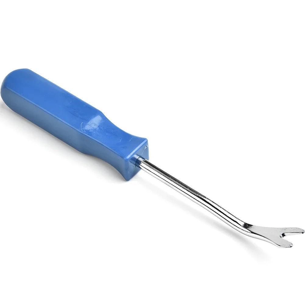 Blue Car Door Trim Panel Fastener Nail Puller Removal Open Pry Tool Clip PlierX2, Ideal for Staples and Trim Panels