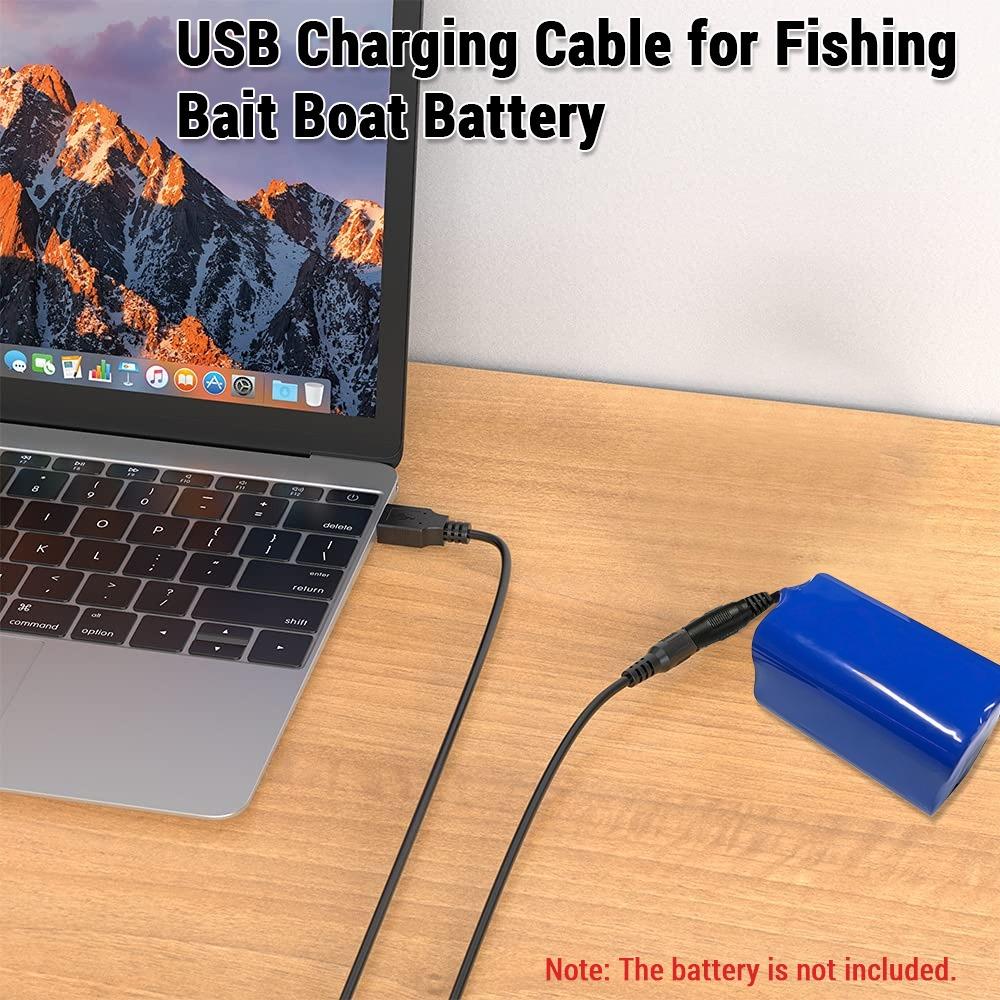 3.3ft Charging Cable USB Bait Boat Battery Cable Durable Battery Charging Cable Battery Recharging