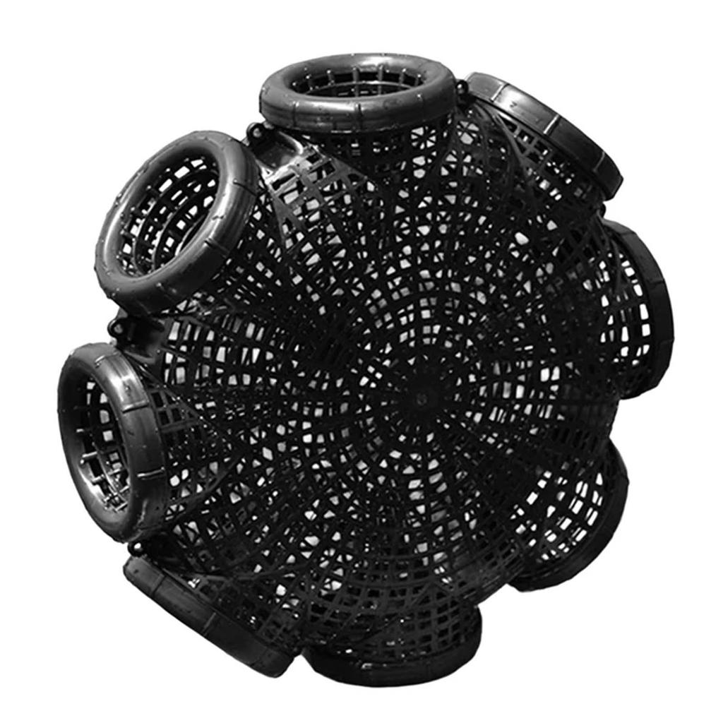 6 holes Lobster Yellow Eel Cage Convenient Assembly Compact Size Catching Basket Suitable for Crawfish Crab Trap