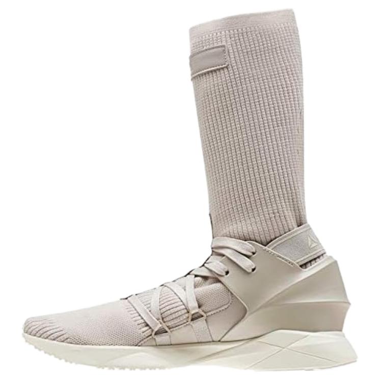 

Reebok Sock Runner Cage Comfortable High top Casual Running Shoes Men s Beige Pink CN1876 40.5