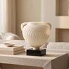 Resin Vase with Handles Tabletop Decorative Piece Twist for Living Room