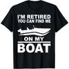 Boater Captain Pension Sailboat Grandpa Pensioner Motorboat T-Shirt
