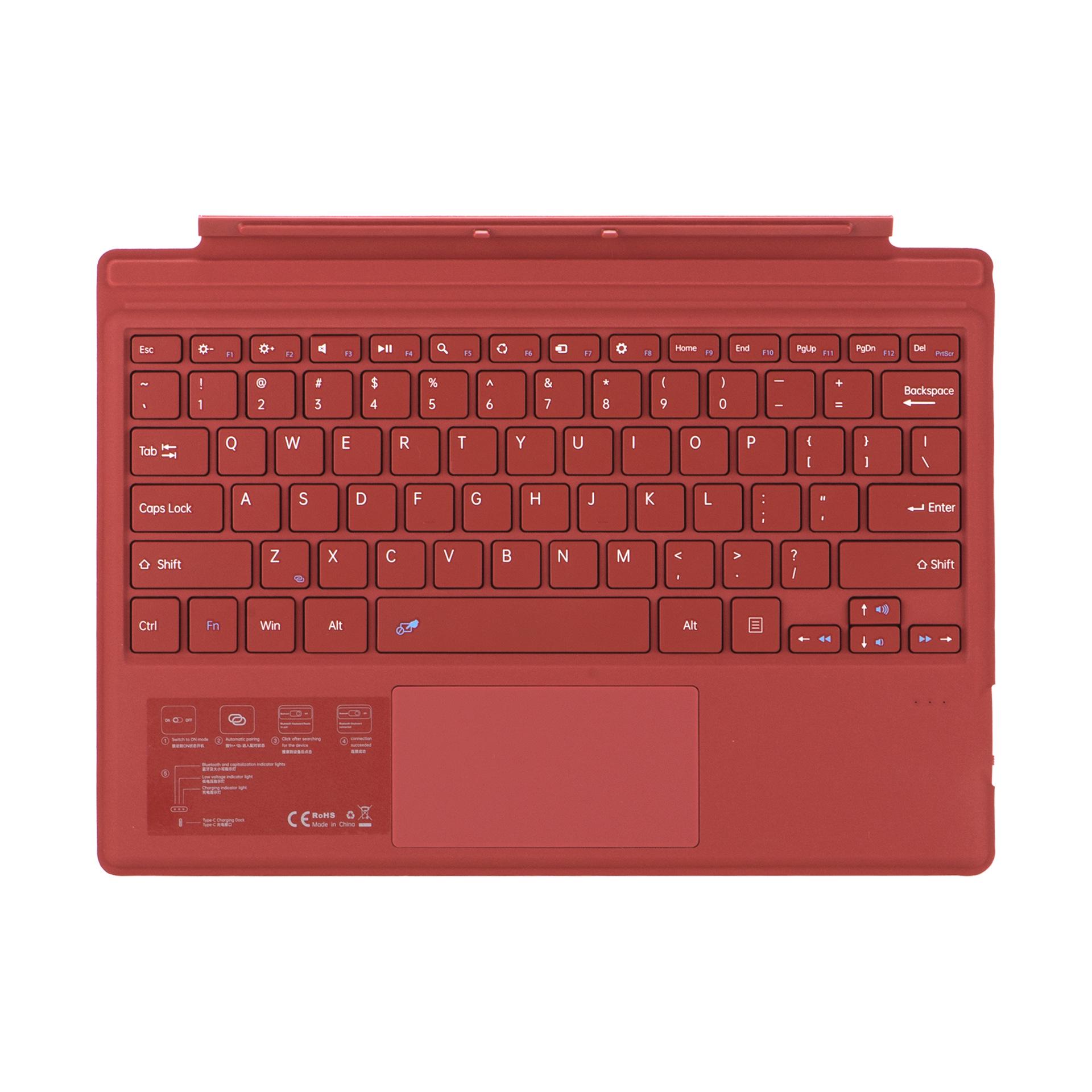 

Сумісний з надтонкою бездротовою клавіатурою Bluetooth від Microsoft Surface Pro 3, 4, 5, 7 та Go/2/3 Pro3/4/5/6/7