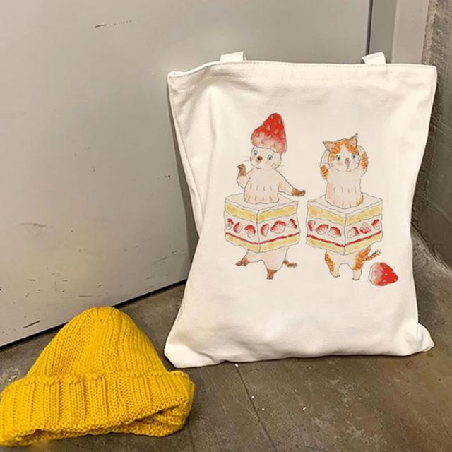 

Женская парусиновая сумка через плечо Большая хлопковая большая сумка Сумка для покупок Сумка для покупок Тканевая портативная студенческая сумка для покупок Женская сумка. 24*26cm