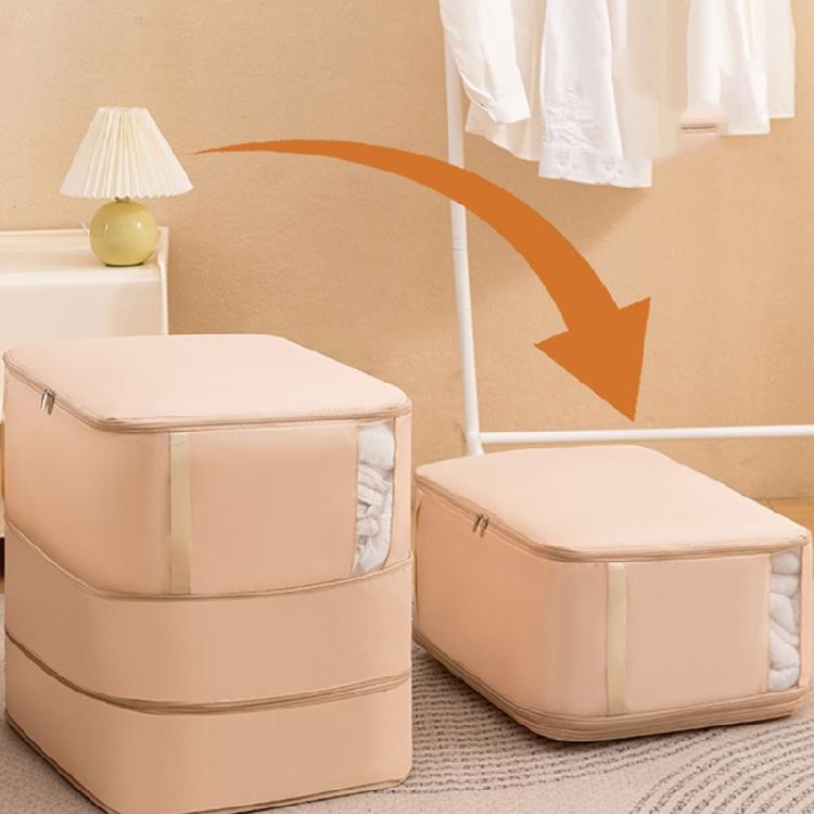 Space Maximizing Self Compression Organizers Comforter Storage Bag With Large Capacity for Duvet Quilt Pillows Blankets