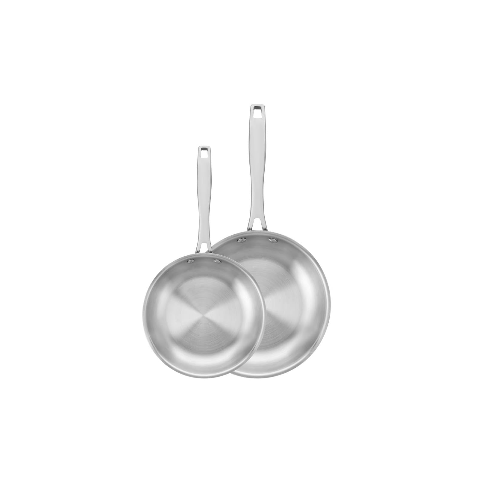 

Набор сковород Tramontina Grano Нержавеющая сталь Газ Индукция Сделано в Продукт (20см и 26см), Сталь, Трехслойный, и Совместимый, Бразилия, Код 65140/306