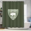 Black Cat Shower Curtain Halloween Decoration Waterproof Bathroom Accessories For Home Decor White Black Cats Print 3D Printed P