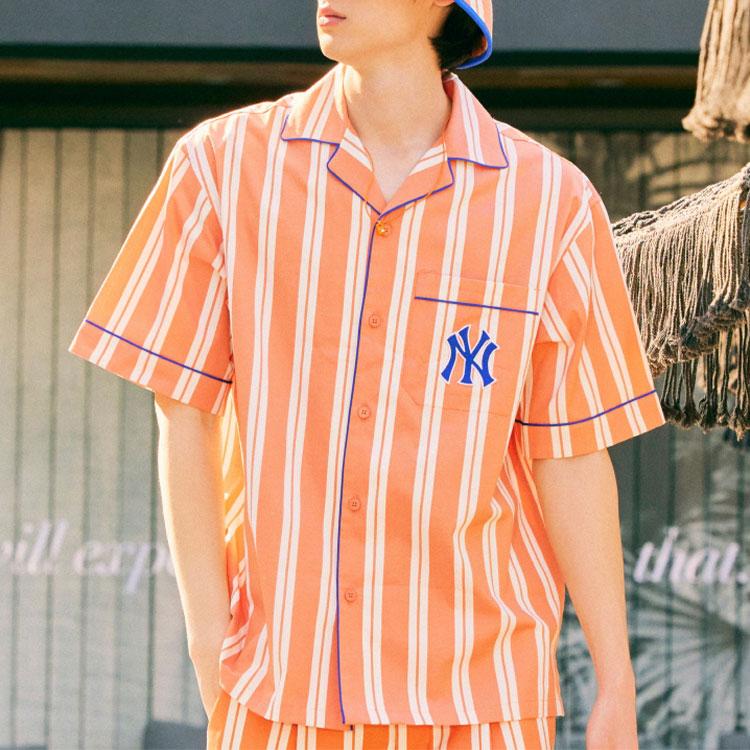 New MLB New York Yankees Shirt Unisex Orange 3AWS60123-50ORL